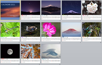 CALENDAR2021　正方形