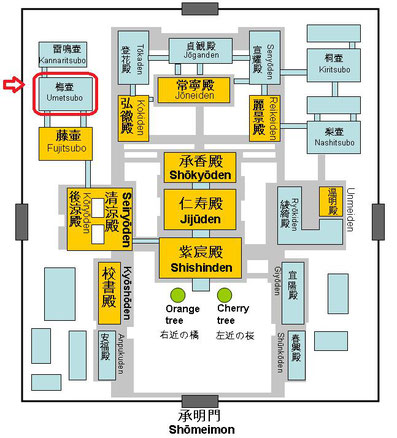 梅壷の配置