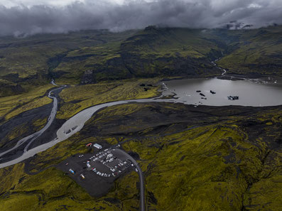 Parkplatz, Myrdalsjökull, Island