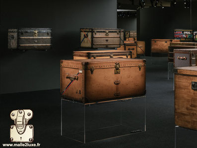 Old Louis Vuitton mail trunk collection 2023 - 2024 exhibition