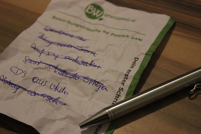 Hier siehst du eine Liste an erledigten Aufgaben