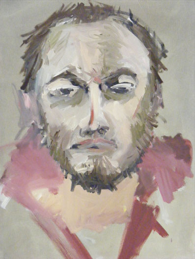 Selbstportrait, Öl auf Leinwand, 2009, 50 x 40 cm