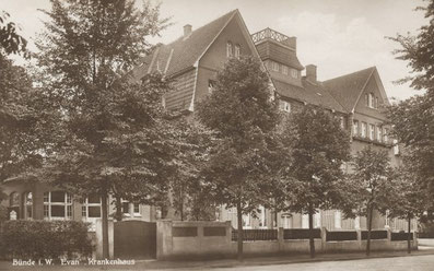 Das Bünder Krankenhaus im Jahre 1913. (Foto: Museum Bünde)