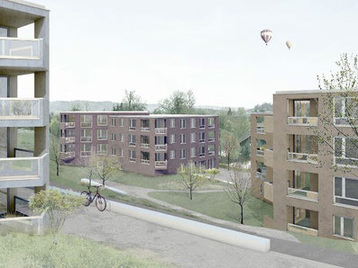 Bauprojekt "Oehliweiher" in Gossau. Bild: JOM Architekten Zürich