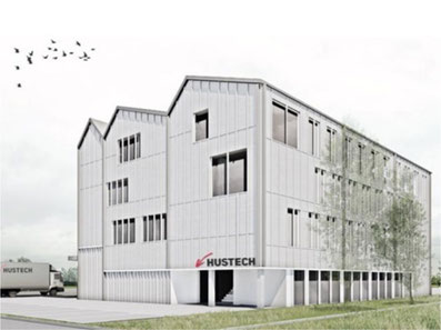 So wird’s aussehen: Neues Geschäftshaus der Hustech in Bubikon (zvg)
