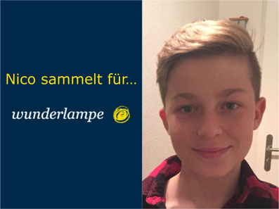 Nico Gubler aus Gossau sammelt für die Wunderlampe. Bild: Tudor Dialog