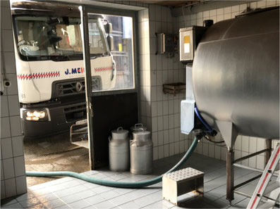 Direkt vom Bauernhof in den Lastwagen. Bild: Tudor Dialog
