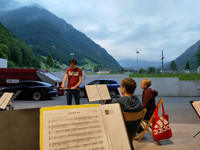 Probe draussen und ausnahmsweise in Matt