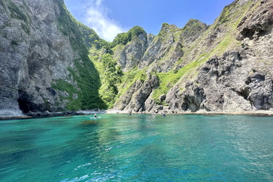 透き通るほど水が綺麗な積丹半島