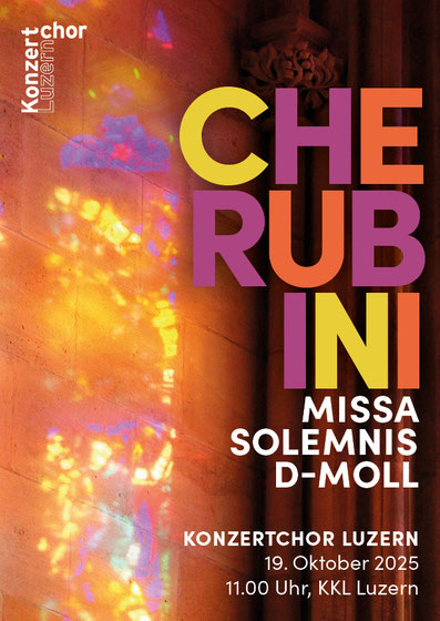 Der Konzertchor Luzern führt am 19. Oktober 2025 zusammen mit dem Capriccio Barockorchester im KKL die Missa solemnis Nr. 2 in d-Moll von Luigi Cherubini auf.