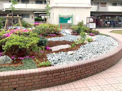 マンションの植栽リニューアル