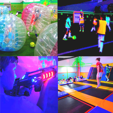 lippstadt-kindergeburtstag-idee-trampolinhalle-lasertag-bubblesoccer-nerf-schwarzlicht-fussball-ninja-parkour-soccerhalle