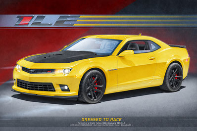 2014 Camaro 1LE personalized edition drawing option 3, 2015 Camaro 1LE personalized edition drawing option 3