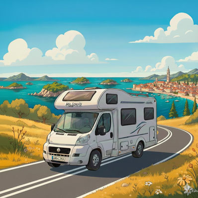 Croatie camping-car fourgon photo Franck Dassonville
