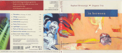 CD Cover "In Between" - Raphael Wressnig's Organic Trio