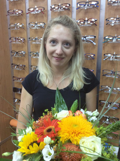 Augenoptikerin Franziska Bischoff in Spremberg