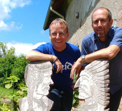 Zwei Väter: Stefan Spiecker und Johannes Peter Engel