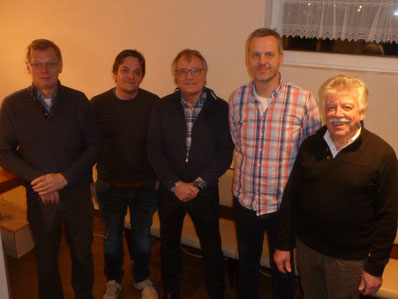 Michael Wald (2.Vors.), Claudia Ziemke-Wald (Schriftfhr.), Timo Fröhlich (Jugendwart), Peter Lehnen (Sportwart), Dieter König(Schatzmeister), Gero Fröhlich (1.Vors.)