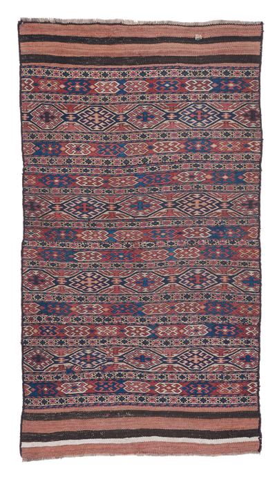 Kelim Teppich. Zürich. Antique Iran Sumak Kelim,  antique Shahsavan soumak, antique and nomad rug, tapis et kilims nomades, Zurich Suisse, www.kilimmesoftly.ch