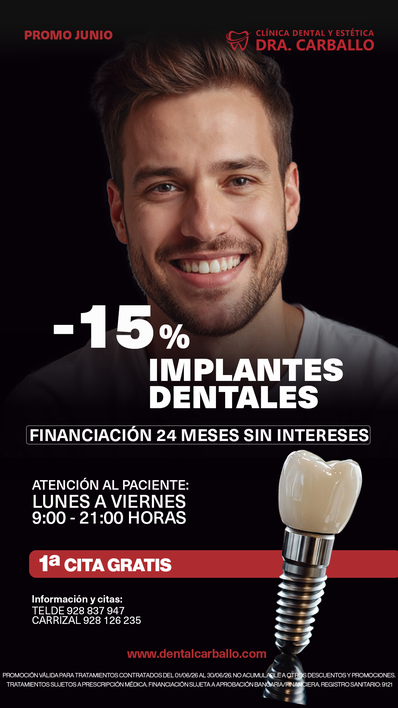 Promoción válida para tratamientos contratados del 01/5/26 al 31/5/26. No acumulable a otros descuentos y promociones. Tratamientos sujetos a prescripción médica. Financiación sujeta a aprobación bancaria/financiera. Registro sanitario: 9121
