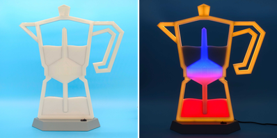 Wohnzimmer Schaufenster Lampe Tischlampe Kaffee Moka
