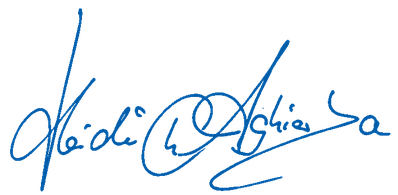 Unterschrift von Heidi