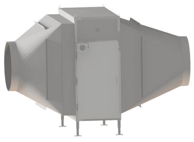 Custom made air filter unit for the process industry (e.g. spray drying)