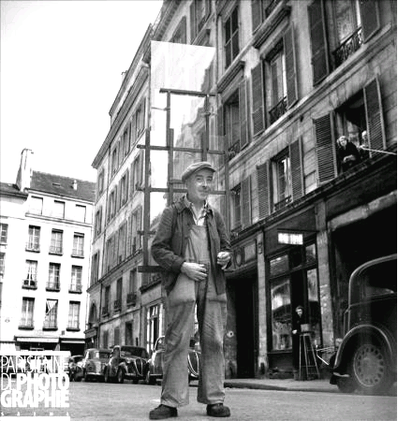 Un vitrier à Paris en 1954  -  Source : Parisienne de Photographie