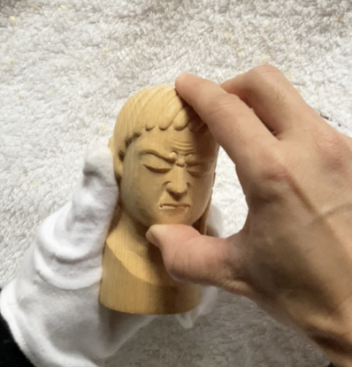 玉眼入りの仏像】 不動明王像 - 仏師の木彫り仏像販売。今までにない