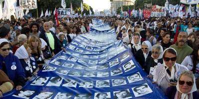 Mindedemo i Buenos Aires for de forsvundne / myrdede under militærdiktaturet