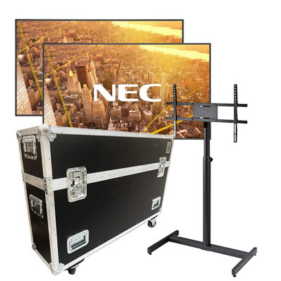 TV / Bildschirm 55" Zoll auf Stativ