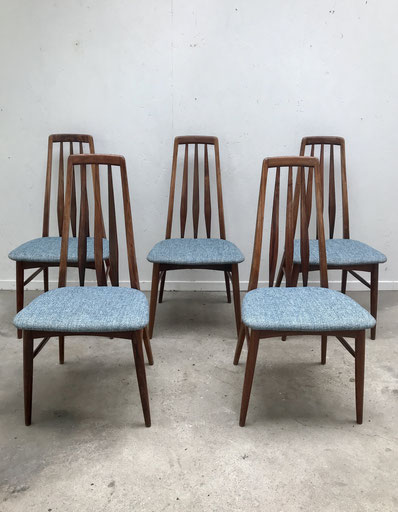 eva chair, Niels Koefoeds, palissandre, bois de rose, chaise vintage