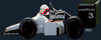 Martin Brundle by Muneta & Cerracín. Cuarta posició de Martin con su Tyrrell 015 en el LI Australian Grand Prix de 1986