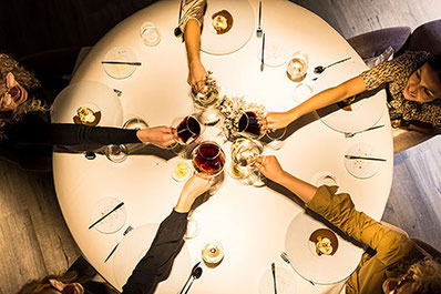 Serata Dine & Wine al ristorante Mamesa di Malles in Alto Adige