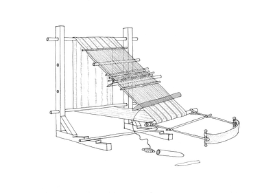 The Phang Thak, a stilt loom type from Bhutan, evolved to a self-standing station