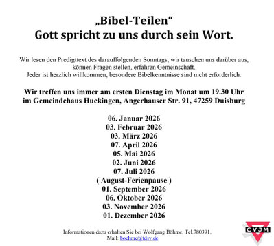 Plakat Bibel teilen 2026