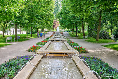 Der Kurpark im im anerkannten Kurort und Kneipp-Heilbad Bad Camberg in Hessen