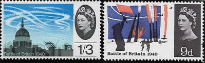 Stamps not affected Battle of Britain