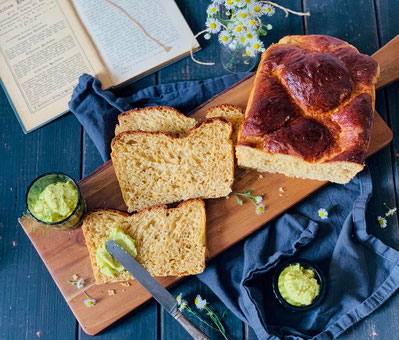 Zucchinibrioche, Brioche, Zucchini, Frühstück, Germteig, Hefebrot