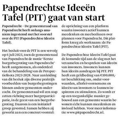 Artikel Het Kontakt 14 mei 2025