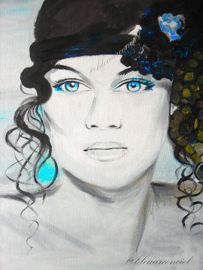 Portrait bleu