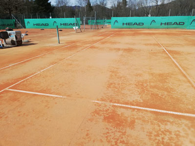 Tennisplatz am 17.03.2019