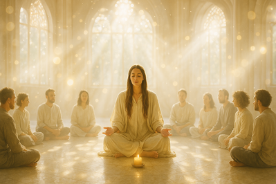 Meditation im Tempel