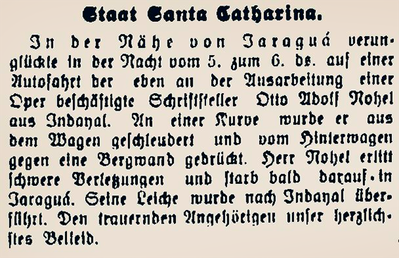 Der Kompass – 12. Januar 1932, aus dem Archiv der Familie Brandenburg (Joinville)