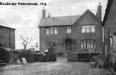 Billesley Farm in 1913. Image from Acocks Green History Society website used in accordance with their terms and conditions.