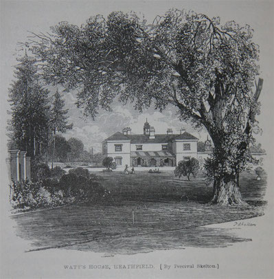 Heathfield Hall from Samuel Smiles 1865 'Lives of Boulton and Watt', a work now out-of-copyright. Image from Grace's Guide website.