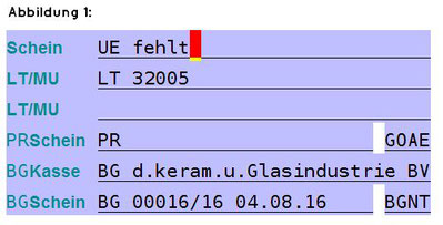 abasoft EVA Praxissoftware Fehlender Schein
