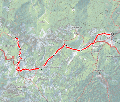 Eiblgupf, Rieder Hütte, Hinterer Kesselgupf, Mittlerer Kesselgupf, Höllengebirge, Wandern, Salzkammergut, Oberösterreich