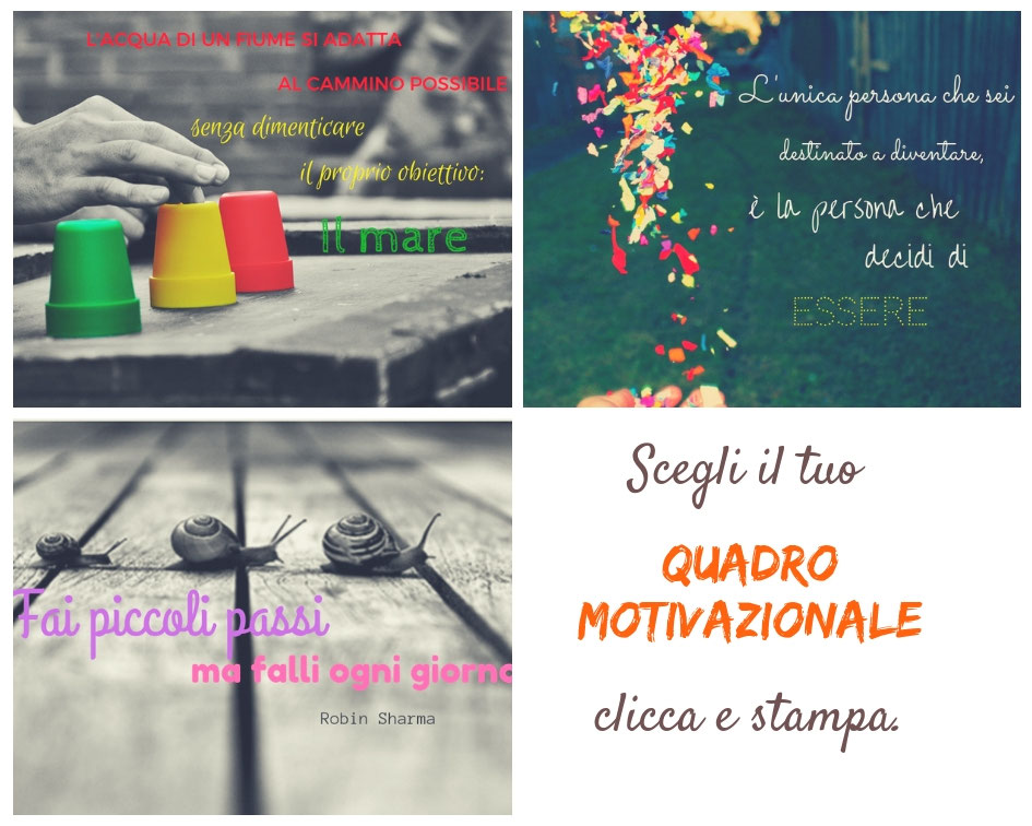 3 Quadri Motivazionali Per Te Organizzazione Di Casa Con Planning Stampabili Gratuitamente