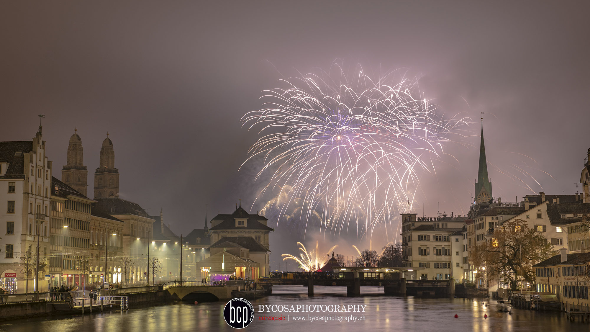NewYear Fireworks Zürich bycosaphotography